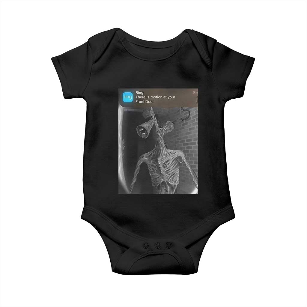 Funny Siren Head Baby Onesie Ring with Motion Meme TS10 Black Print Your Wear