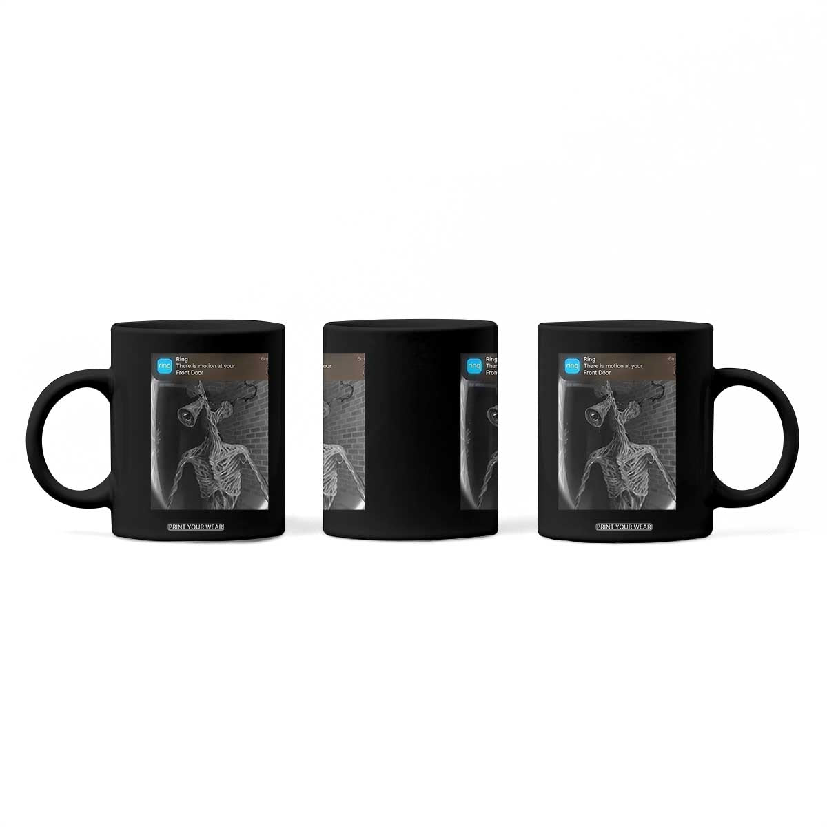 Funny Siren Head Coffee Mug Ring with Motion Meme TS10 Print Your Wear