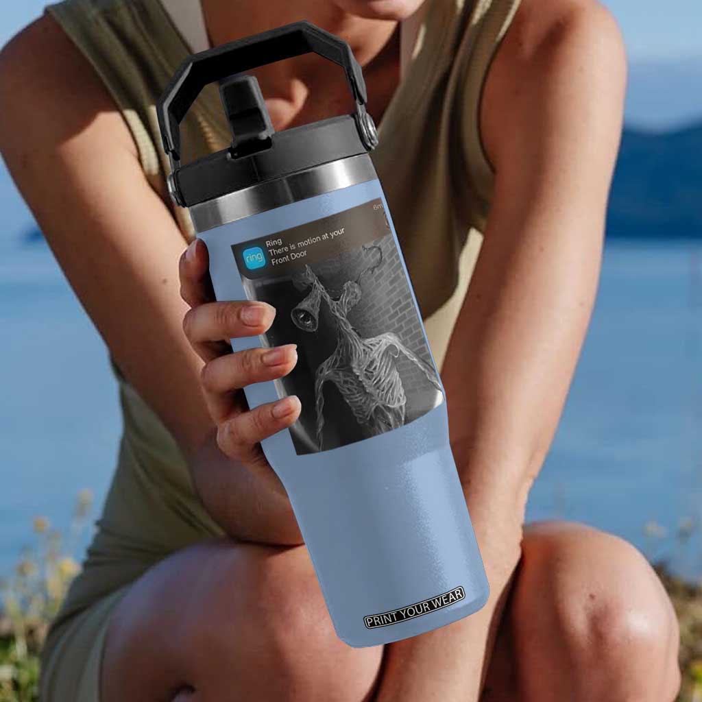 Funny Siren Head Flip Straw Tumbler Ring with Motion Meme TS10 One Size: 30 oz Light Blue Print Your Wear