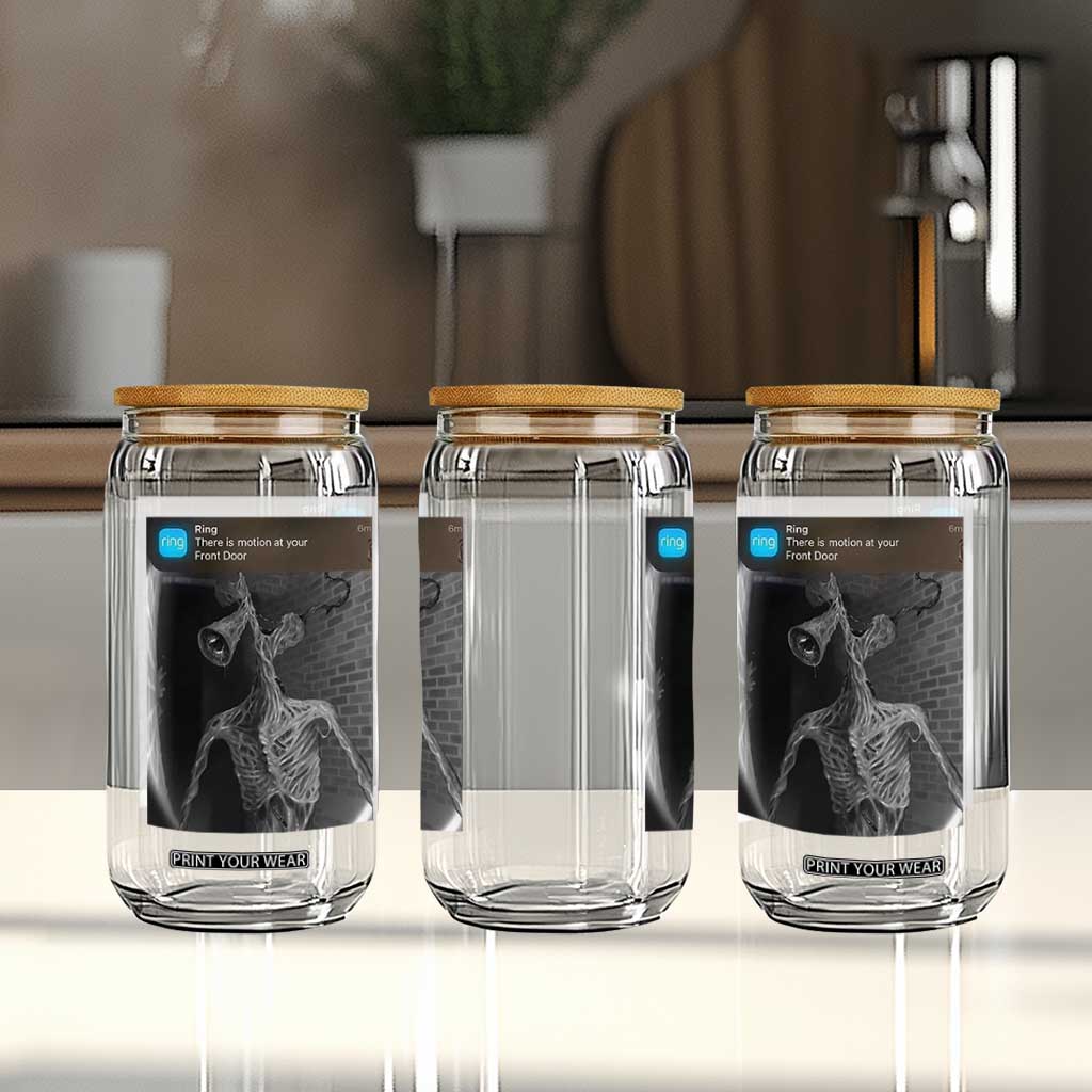 Funny Siren Head Glass Can Ring with Motion Meme TS10 Print Your Wear