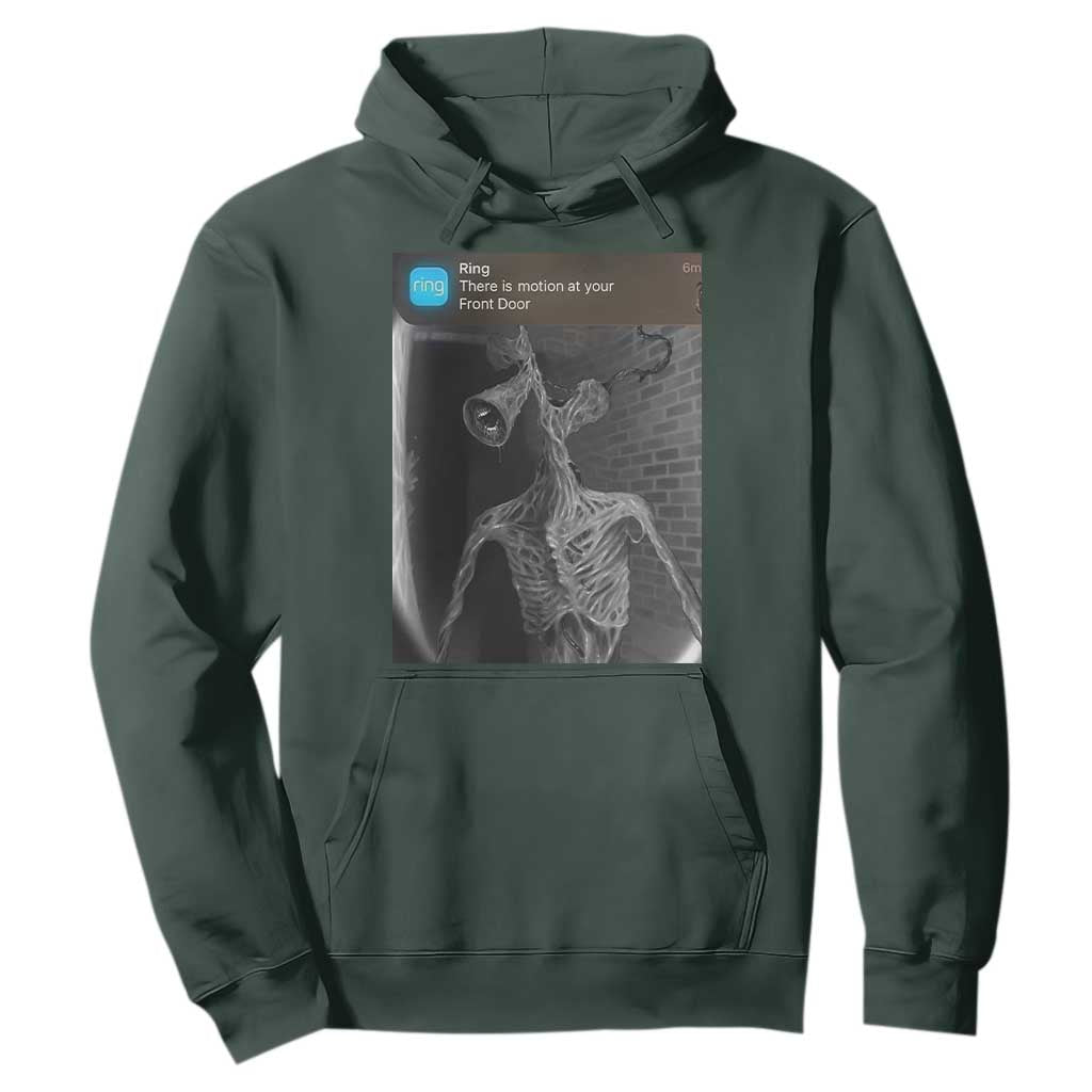 Funny Siren Head Hoodie Ring with Motion Meme TS10 Dark Forest Green Print Your Wear