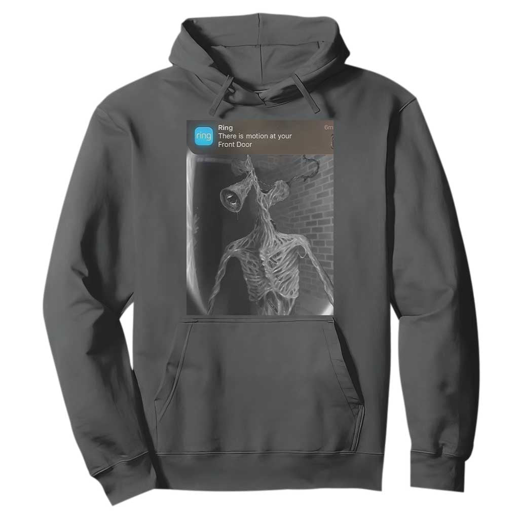 Funny Siren Head Hoodie Ring with Motion Meme TS10 Dark Heather Print Your Wear
