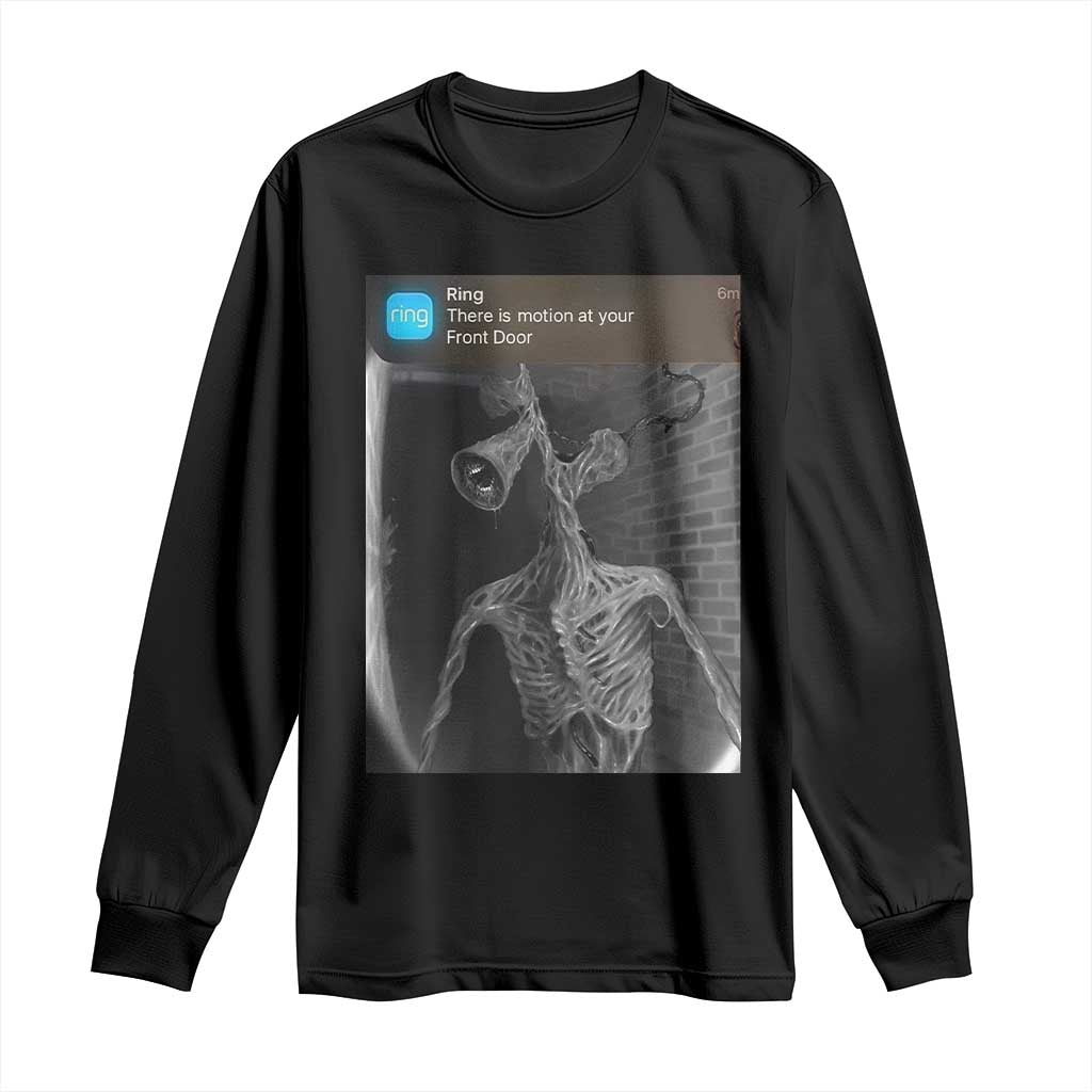 Funny Siren Head Long Sleeve Shirt Ring with Motion Meme TS10 Black Print Your Wear