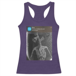 Funny Siren Head Racerback Tank Top Ring with Motion Meme TS10 Purple Print Your Wear