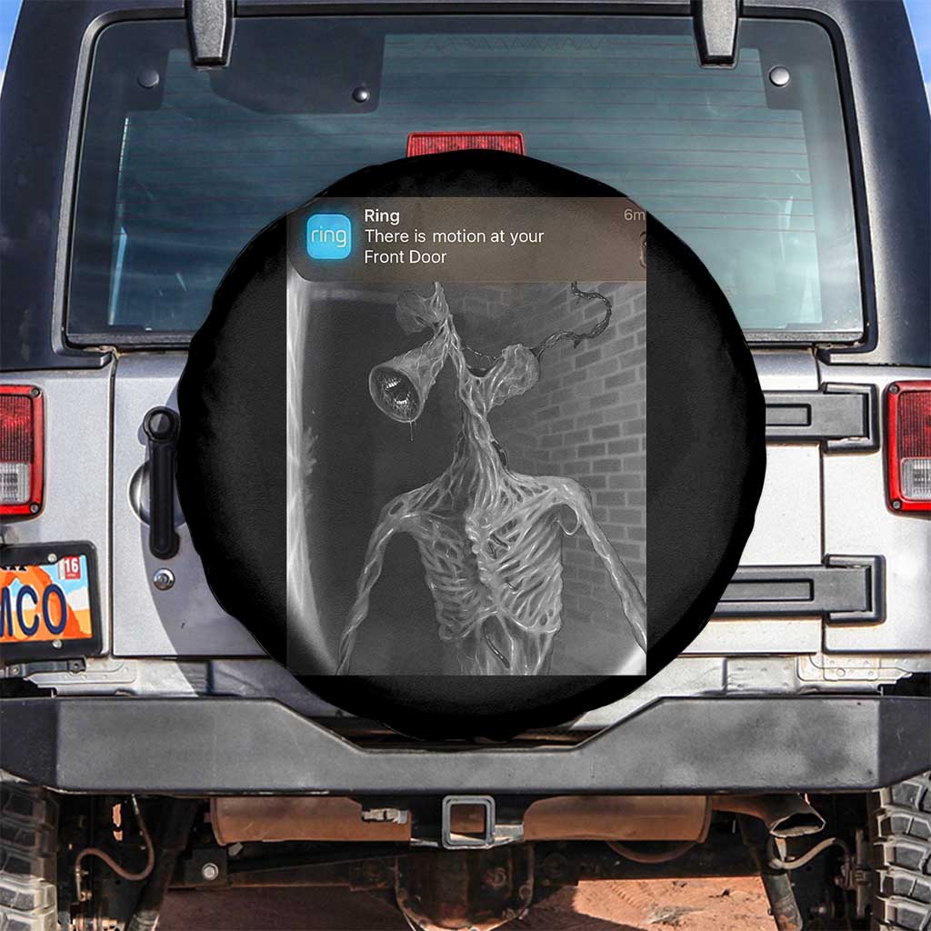 Funny Siren Head Spare Tire Cover Ring with Motion Meme TS10 No hole Black Print Your Wear