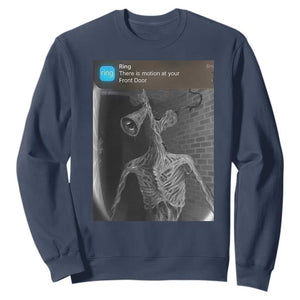Funny Siren Head Sweatshirt Ring with Motion Meme TS10 Navy Print Your Wear