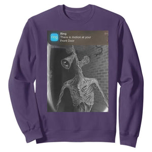 Funny Siren Head Sweatshirt Ring with Motion Meme TS10 Purple Print Your Wear