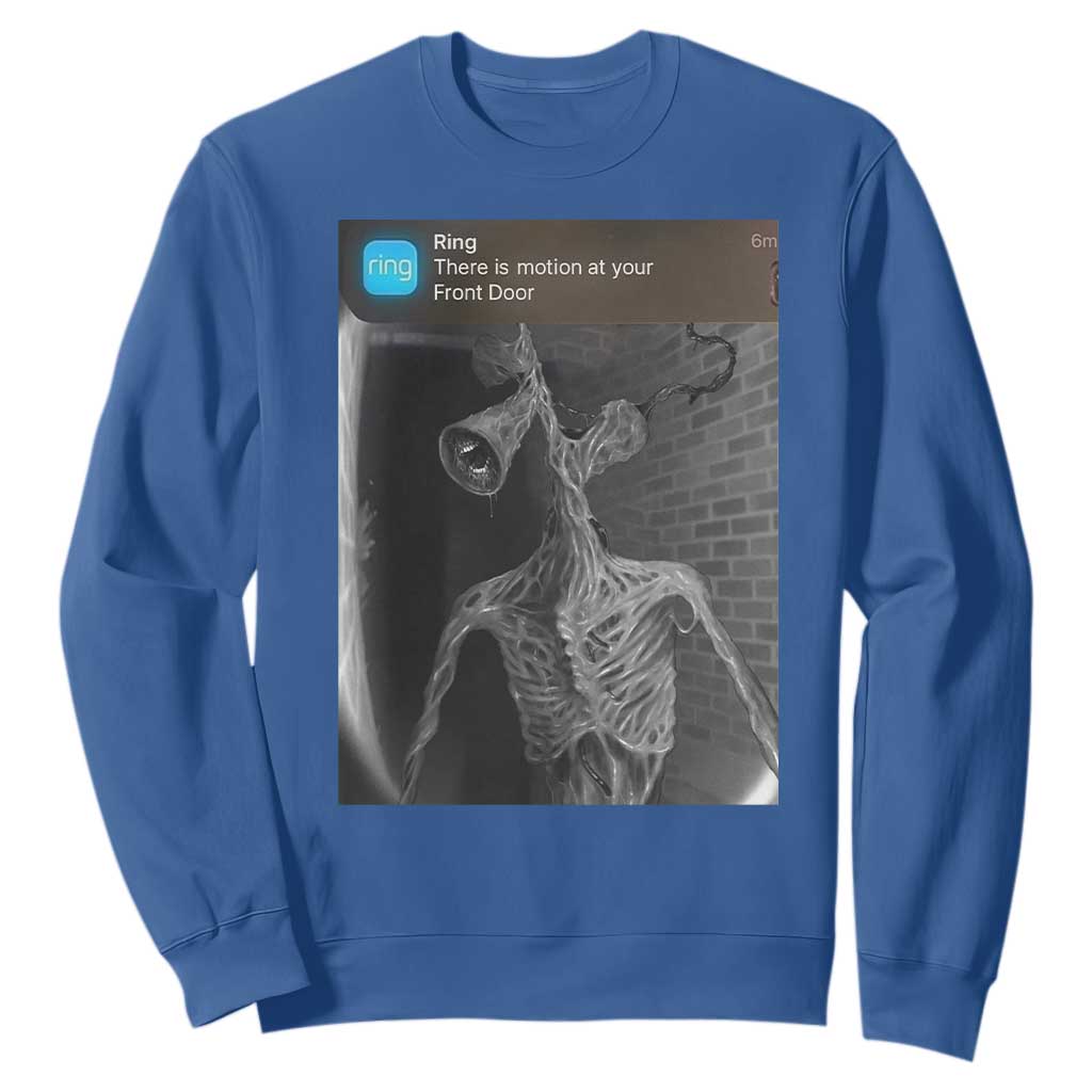 Funny Siren Head Sweatshirt Ring with Motion Meme TS10 Royal Blue Print Your Wear