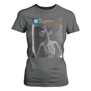 Funny Siren Head T Shirt For Women Ring with Motion Meme TS10 Dark Heather Print Your Wear