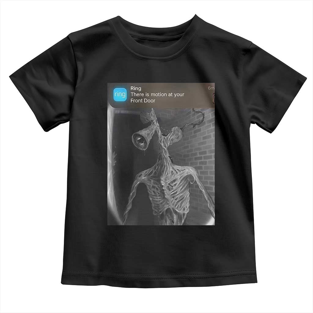 Funny Siren Head Toddler T Shirt Ring with Motion Meme TS10 Black Print Your Wear