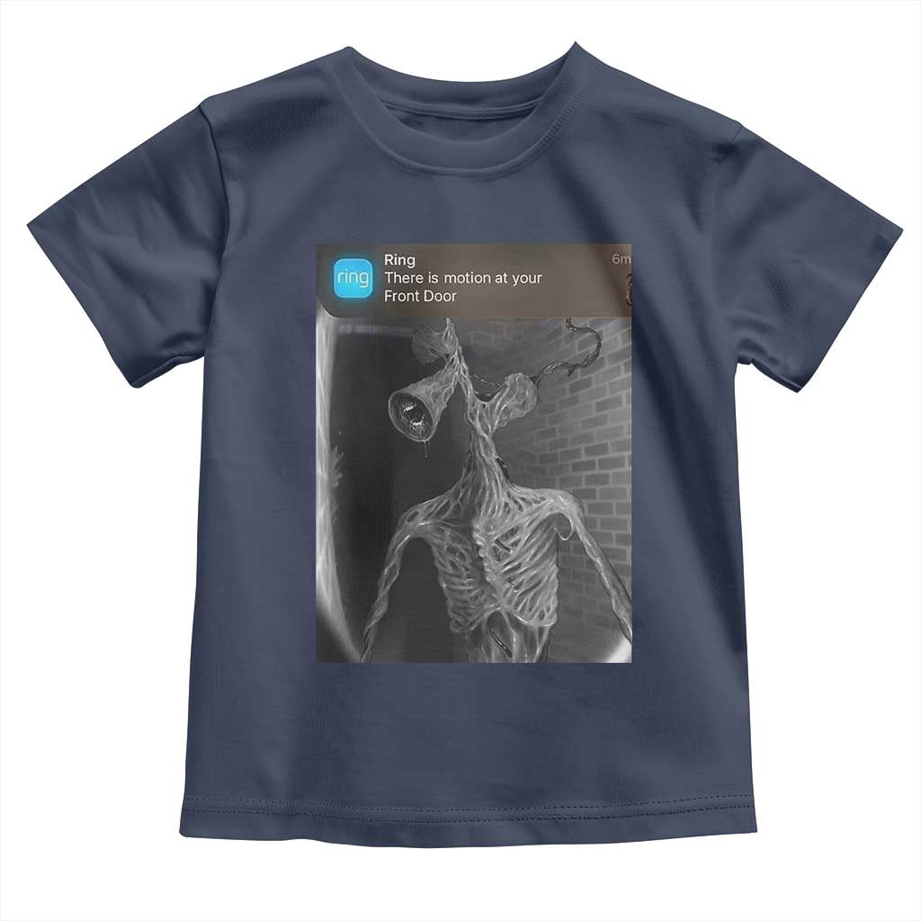 Funny Siren Head Toddler T Shirt Ring with Motion Meme TS10 Navy Print Your Wear