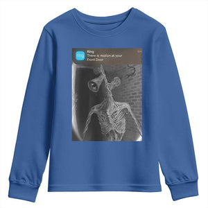 Funny Siren Head Youth Sweatshirt Ring with Motion Meme TS10 Royal Blue Print Your Wear