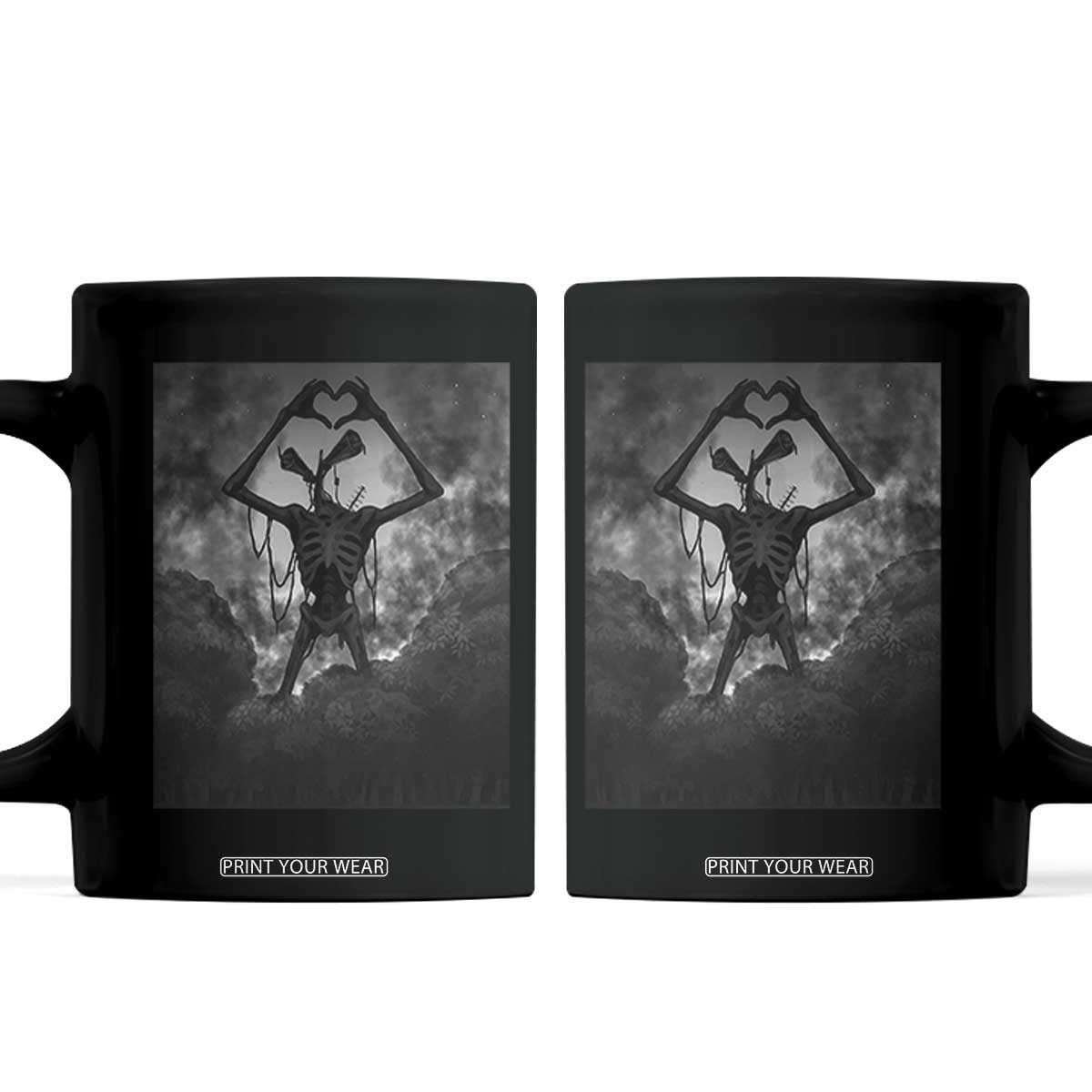 Siren Head Coffee Mug Horror Poster Halloween Supernatural American Cryptid TS10 Black Print Your Wear