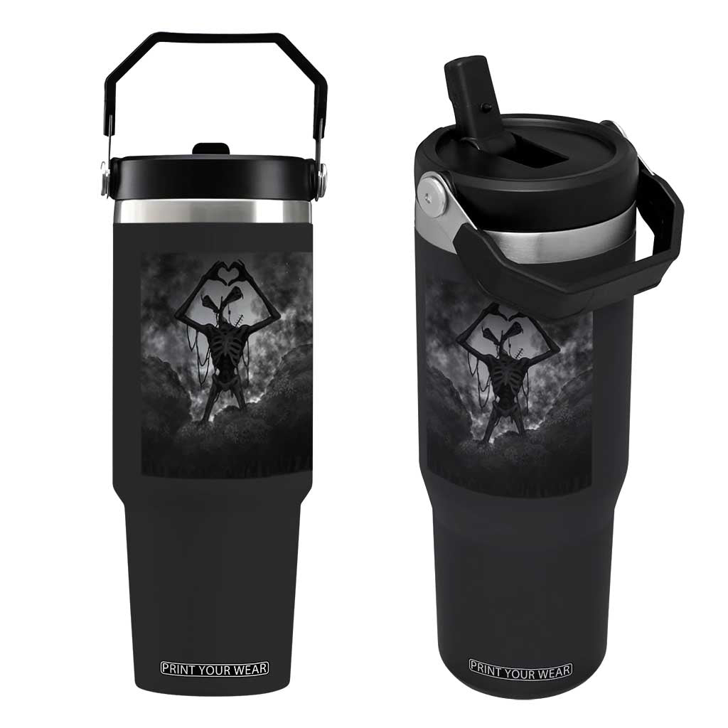 Siren Head Flip Straw Tumbler Horror Poster Halloween Supernatural American Cryptid TS10 One Size: 30 oz Black Print Your Wear