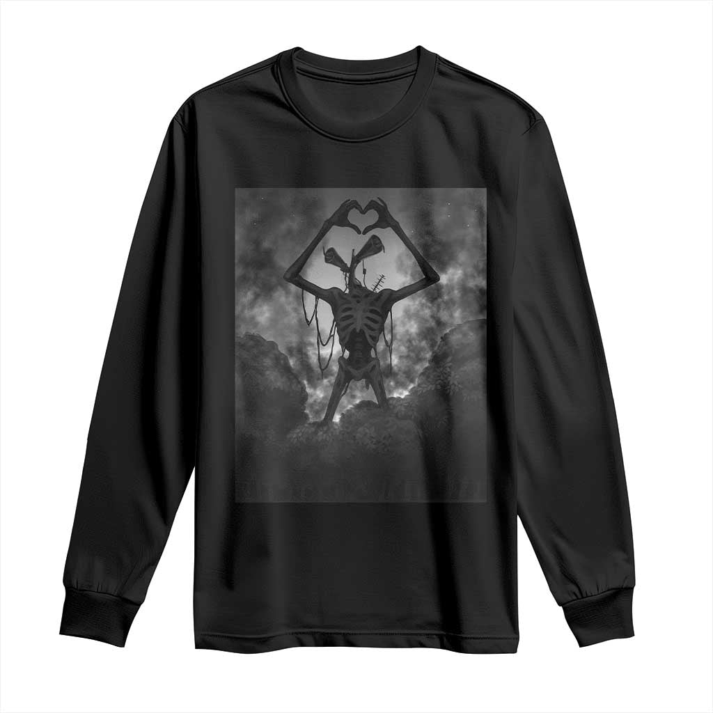 Siren Head Long Sleeve Shirt Horror Poster Halloween Supernatural American Cryptid - Print Your Wear