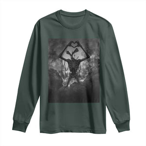 Siren Head Long Sleeve Shirt Horror Poster Halloween Supernatural American Cryptid TS10 Dark Forest Green Print Your Wear