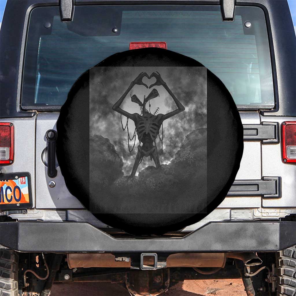 Siren Head Spare Tire Cover Horror Poster Halloween Supernatural American Cryptid TS10 No hole Black Print Your Wear