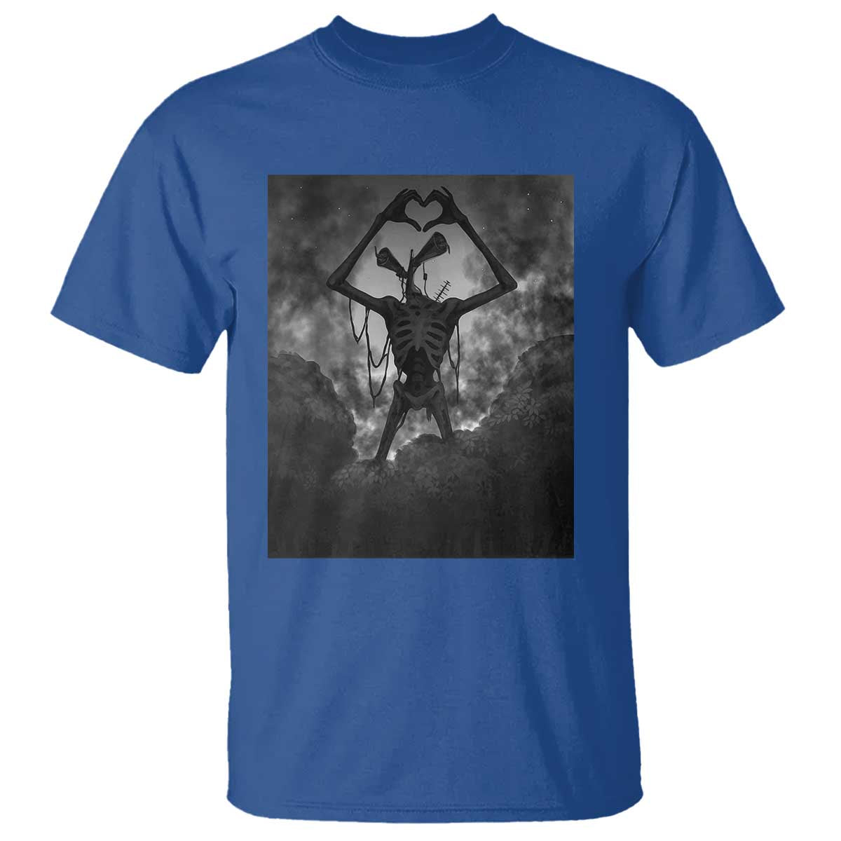 Siren Head T Shirt Horror Poster Halloween Supernatural American Cryptid TS10 Royal Blue Print Your Wear