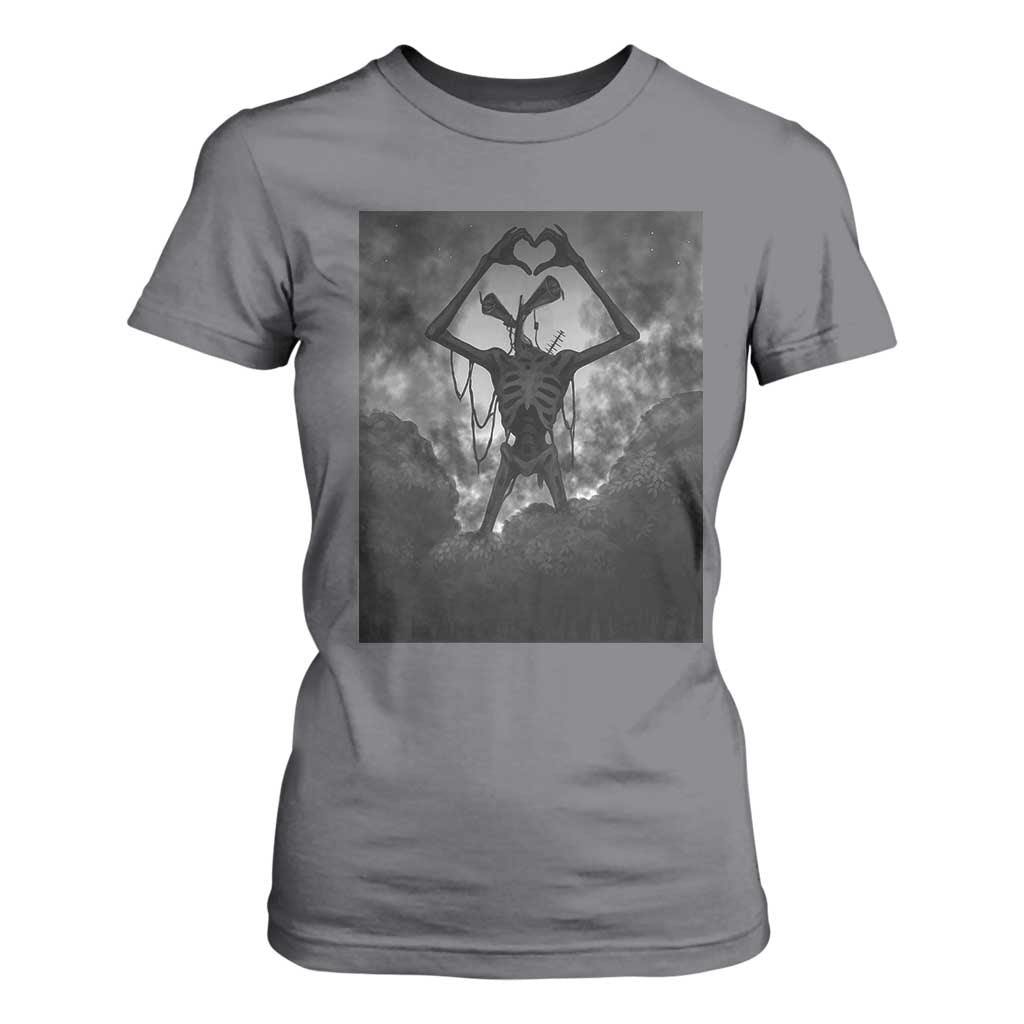 Siren Head T Shirt For Women Horror Poster Halloween Supernatural American Cryptid TS10 Charcoal Print Your Wear