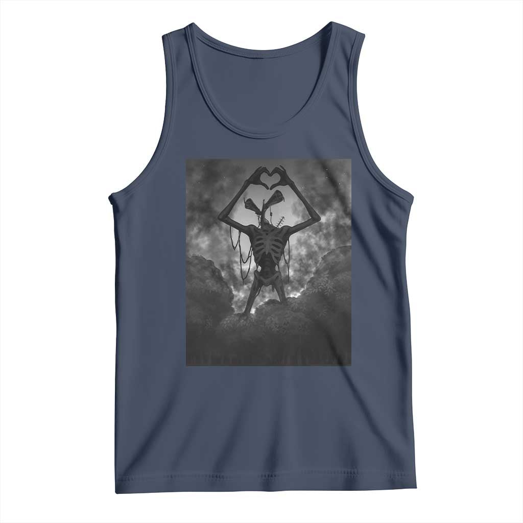 Siren Head Tank Top Horror Poster Halloween Supernatural American Cryptid TS10 Navy Print Your Wear
