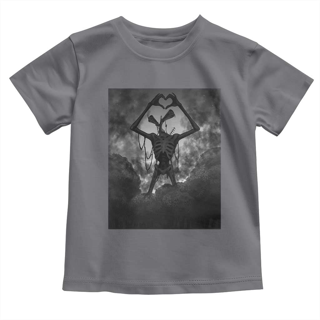 Siren Head Toddler T Shirt Horror Poster Halloween Supernatural American Cryptid TS10 Charcoal Print Your Wear