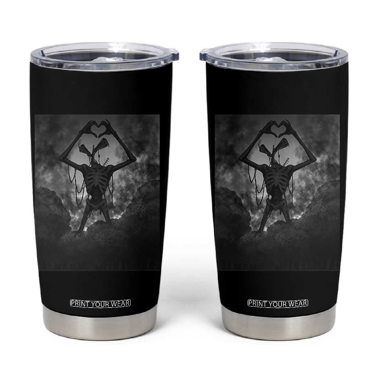 Siren Head Tumbler Cup Horror Poster Halloween Supernatural American Cryptid TS10 Black Print Your Wear