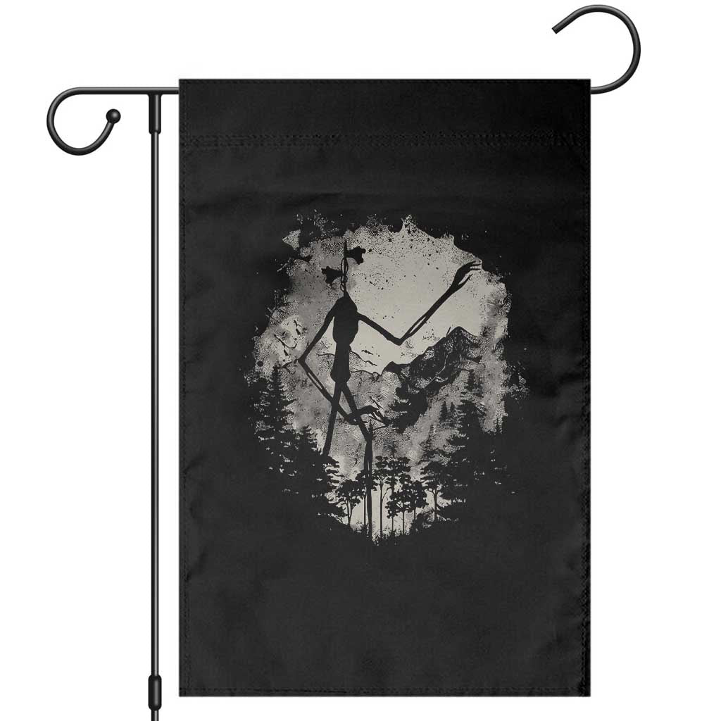 Siren Head Garden Flag Retro Vintage American Cryptid Mountain Trees TS10 Black Print Your Wear