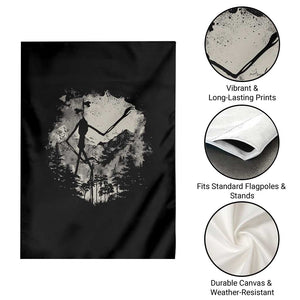 Siren Head Garden Flag Retro Vintage American Cryptid Mountain Trees TS10 Print Your Wear