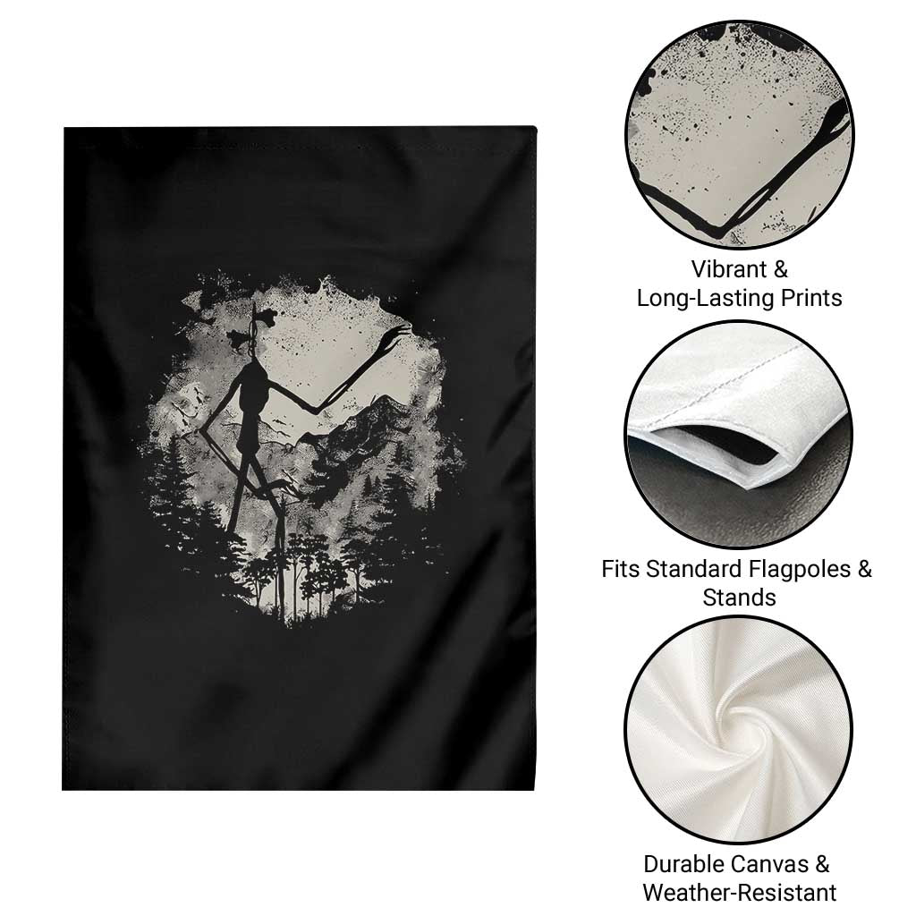 Siren Head Garden Flag Retro Vintage American Cryptid Mountain Trees TS10 Print Your Wear