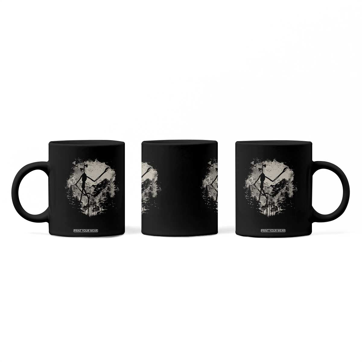 Siren Head Coffee Mug Retro Vintage American Cryptid Mountain Trees TS10 Print Your Wear