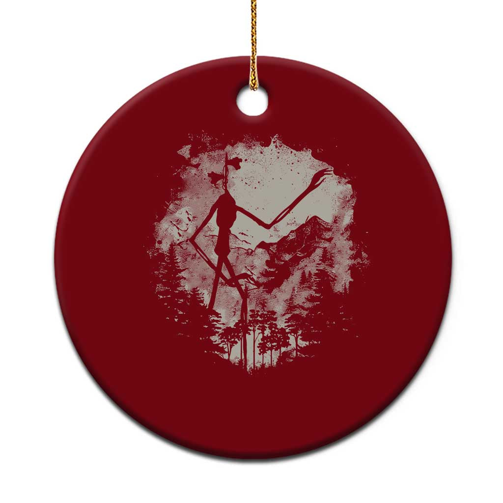Siren Head Ceramic Ornament Retro Vintage American Cryptid Mountain Trees TS10 1pc Red Print Your Wear