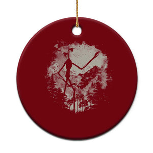 Siren Head Ceramic Ornament Retro Vintage American Cryptid Mountain Trees TS10 1pc Red Print Your Wear