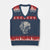 Siren Head V-Neck Knit Sweater Vest Retro Vintage American Cryptid Mountain Trees TS10 Navy Red Print Your Wear