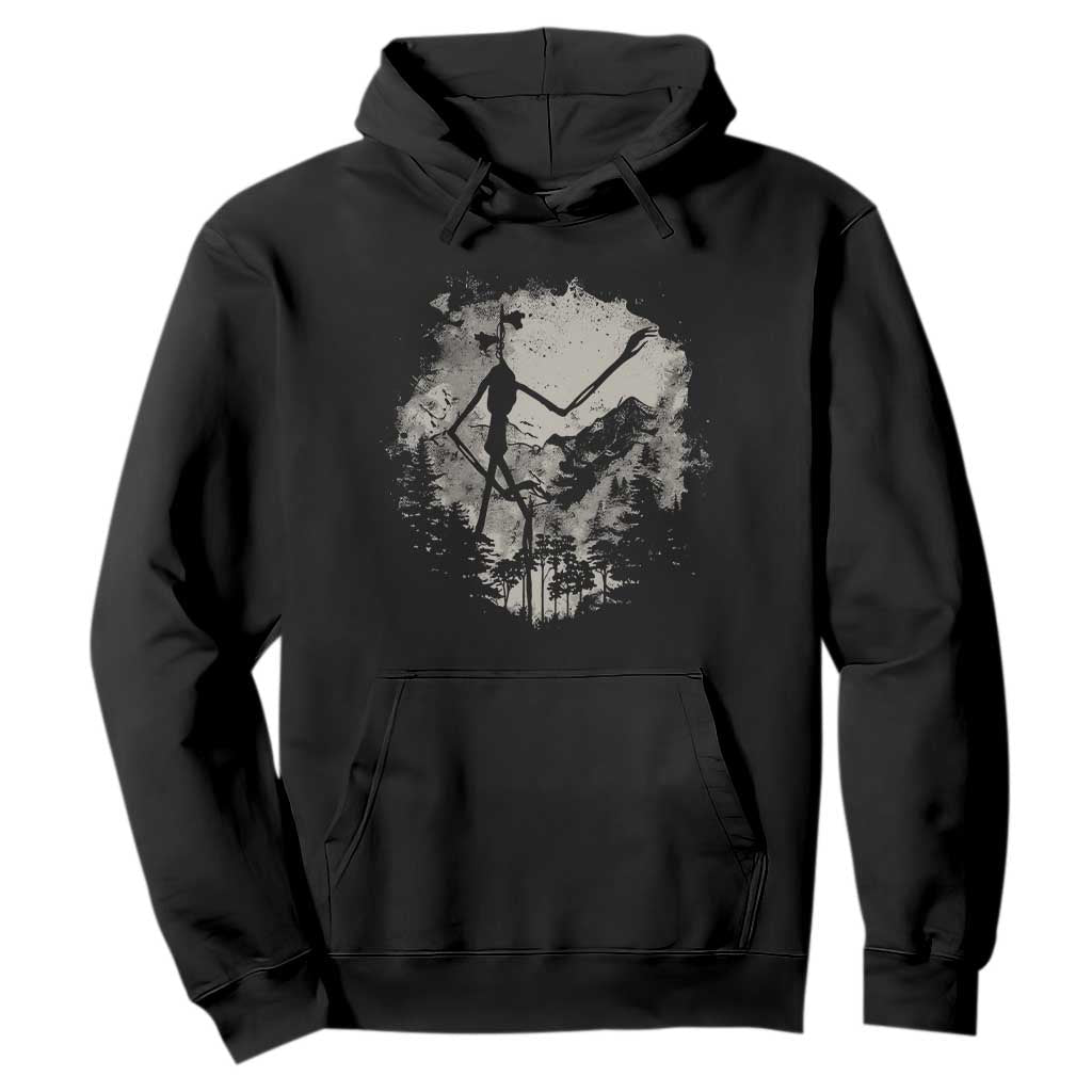 Siren Head Hoodie Retro Vintage American Cryptid Mountain Trees TS10 Black Print Your Wear
