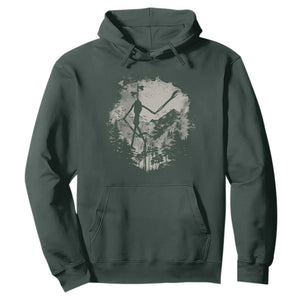Siren Head Hoodie Retro Vintage American Cryptid Mountain Trees TS10 Dark Forest Green Print Your Wear