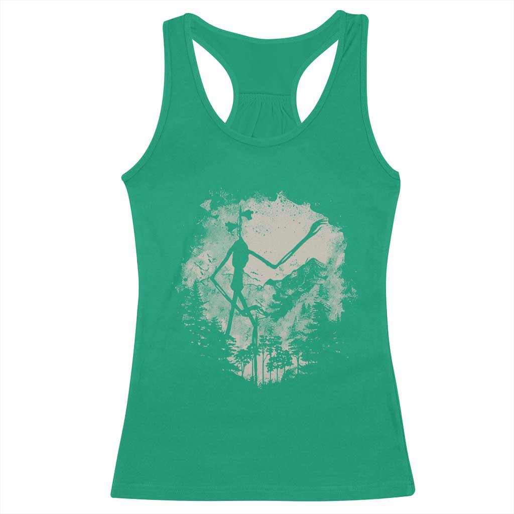Siren Head Racerback Tank Top Retro Vintage American Cryptid Mountain Trees TS10 Irish Green Print Your Wear
