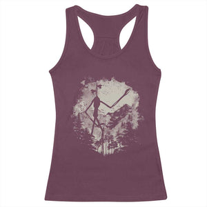 Siren Head Racerback Tank Top Retro Vintage American Cryptid Mountain Trees TS10 Maroon Print Your Wear