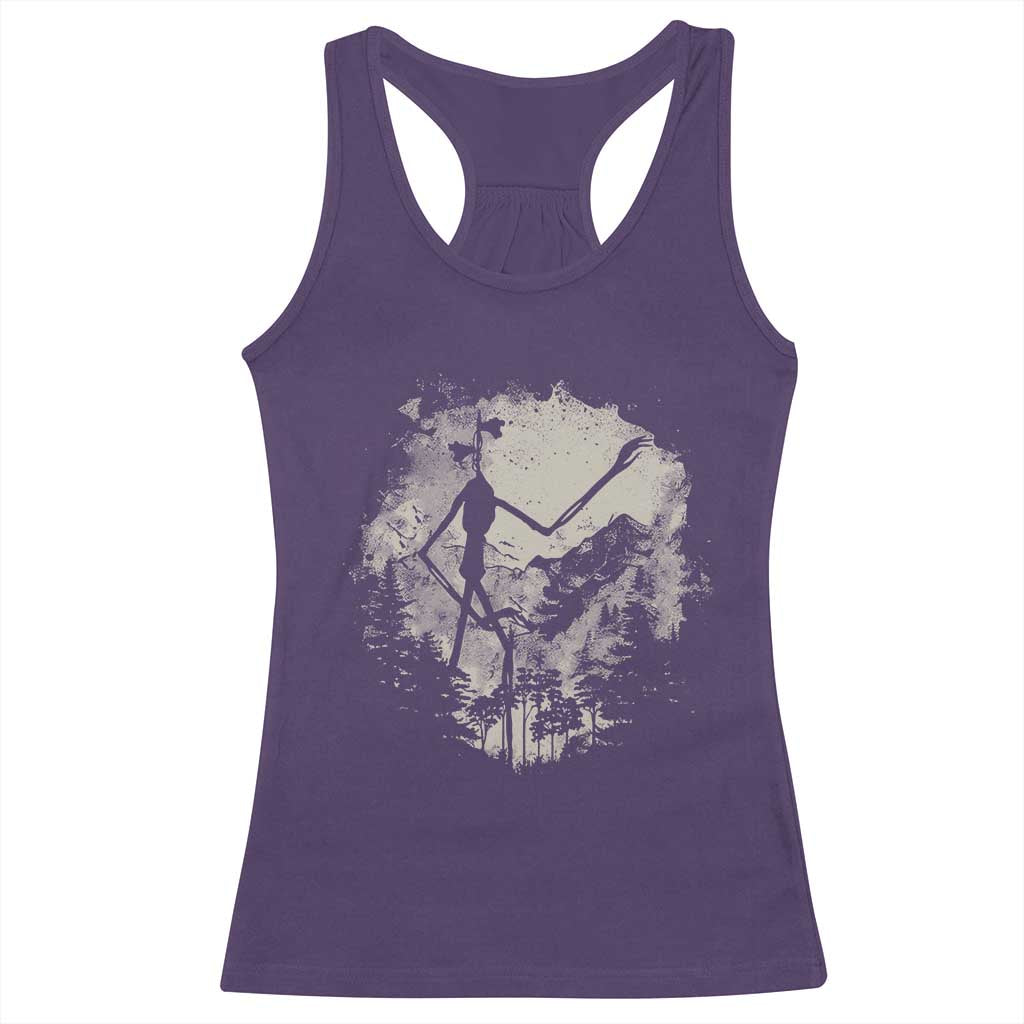 Siren Head Racerback Tank Top Retro Vintage American Cryptid Mountain Trees TS10 Purple Print Your Wear