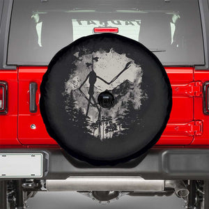 Siren Head Spare Tire Cover Retro Vintage American Cryptid Mountain Trees TS10 Black Print Your Wear