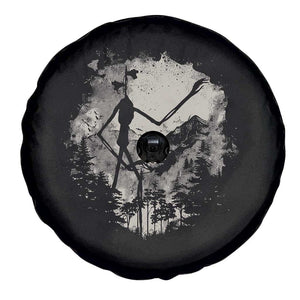 Siren Head Spare Tire Cover Retro Vintage American Cryptid Mountain Trees TS10 Print Your Wear