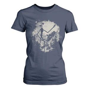 Siren Head T Shirt For Women Retro Vintage American Cryptid Mountain Trees TS10 Navy Print Your Wear