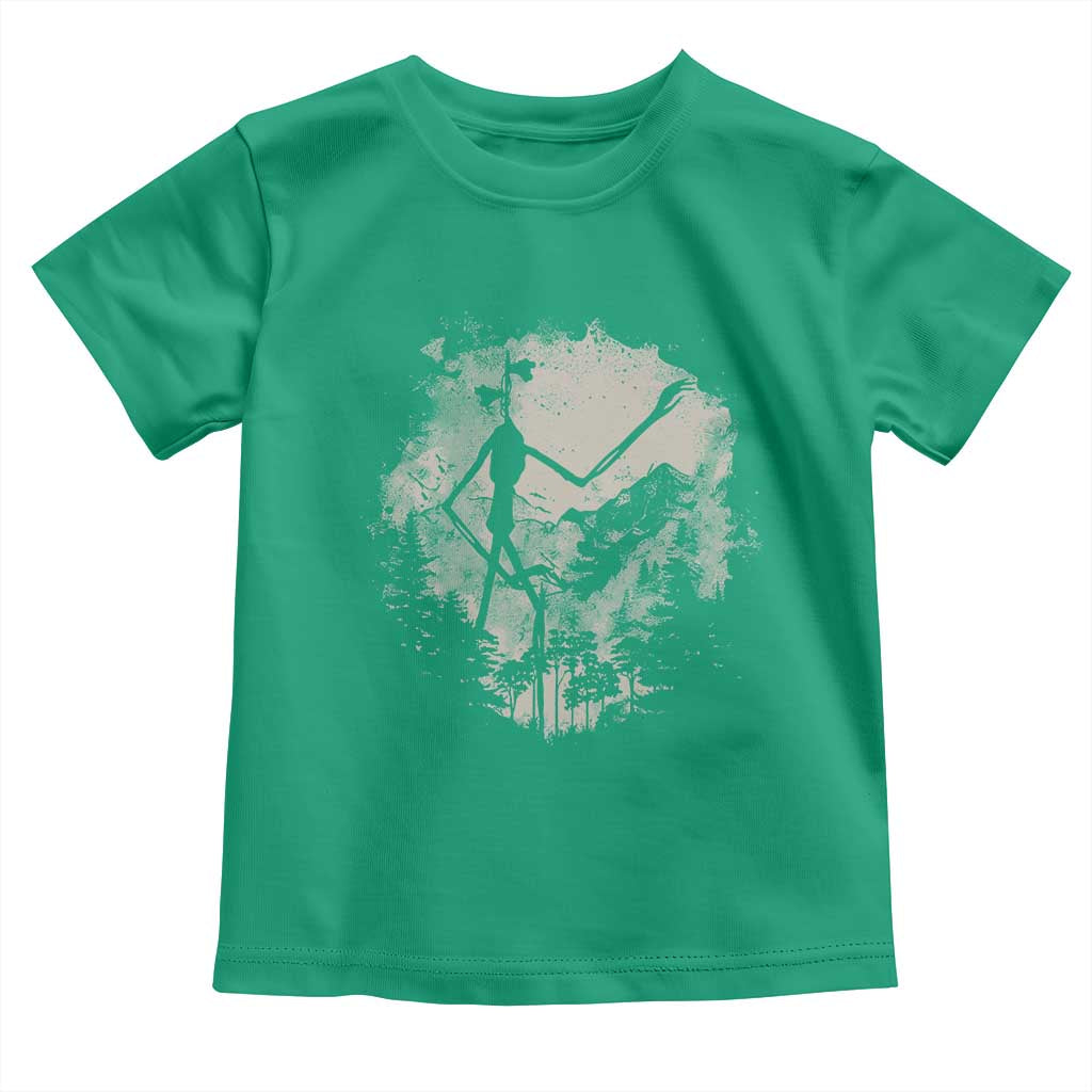 Siren Head Toddler T Shirt Retro Vintage American Cryptid Mountain Trees TS10 Irish Green Print Your Wear