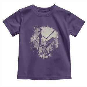 Siren Head Toddler T Shirt Retro Vintage American Cryptid Mountain Trees TS10 Purple Print Your Wear