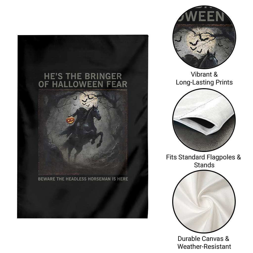 Headless Horseman Garden Flag Vintage Gothic Scary Costume Halloween October Festive TS10 Print Your Wear