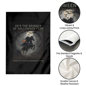 Headless Horseman Garden Flag Vintage Gothic Scary Costume Halloween October Festive TS10 Print Your Wear
