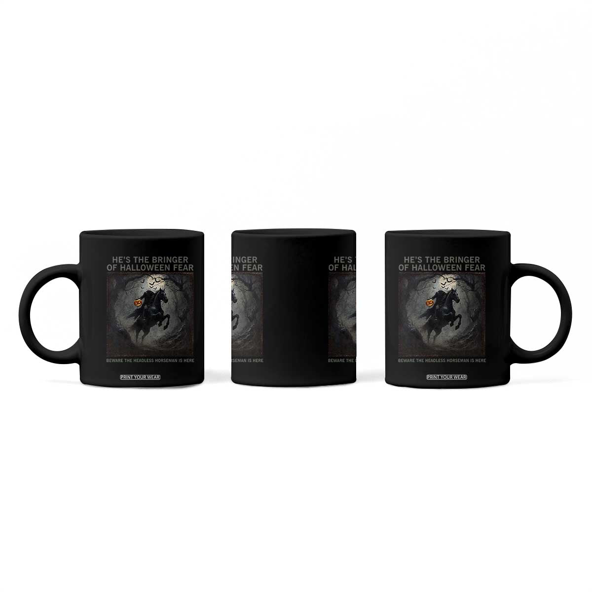 Headless Horseman Coffee Mug Vintage Gothic Scary Costume Halloween October Festive TS10 Print Your Wear