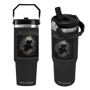 Headless Horseman Flip Straw Tumbler Vintage Gothic Scary Costume Halloween October Festive TS10 One Size: 30 oz Black Print Your Wear