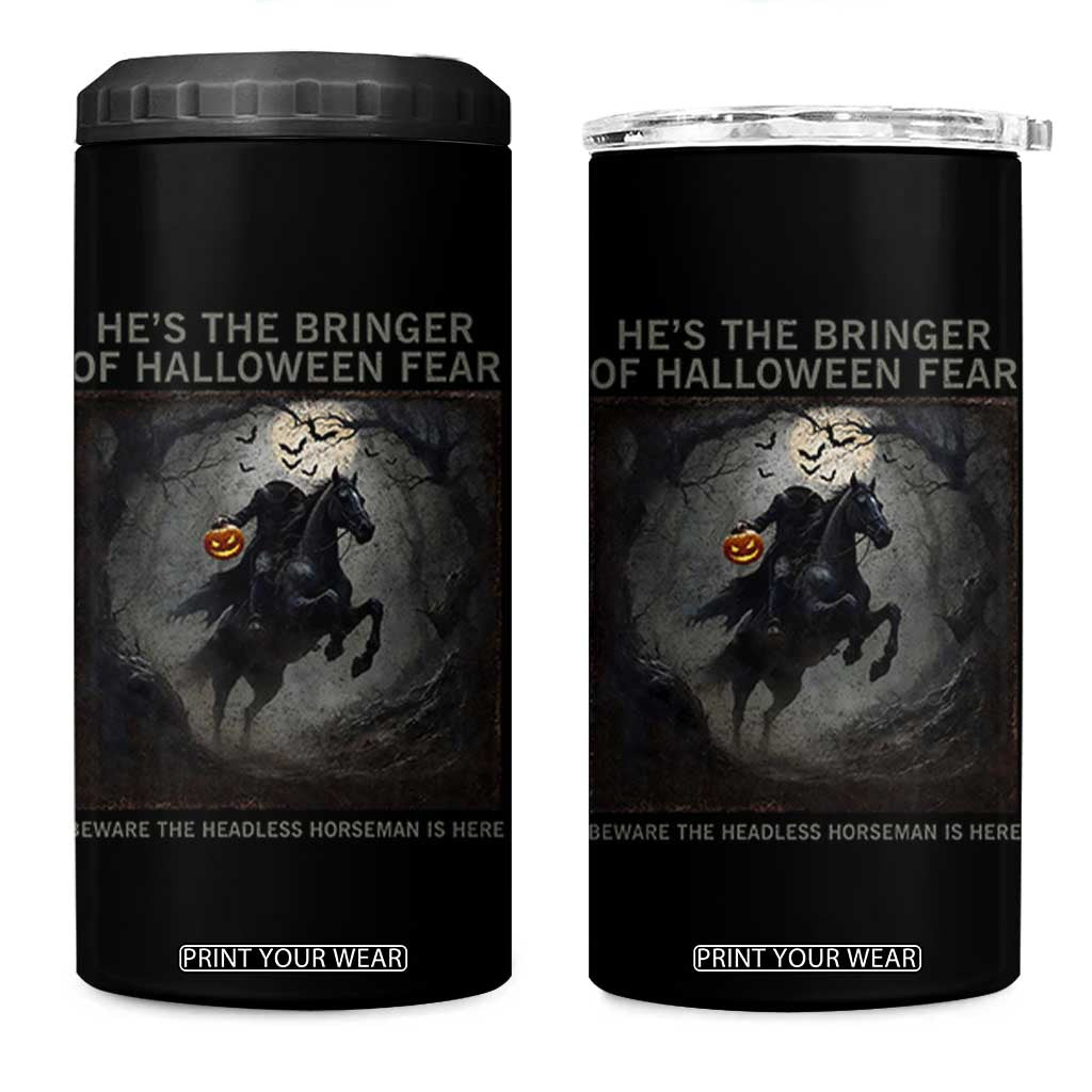 Headless Horseman 4 in 1 Can Cooler Tumbler Vintage Gothic Scary Costume Halloween October Festive TS10 One Size: 16 oz Black Print Your Wear