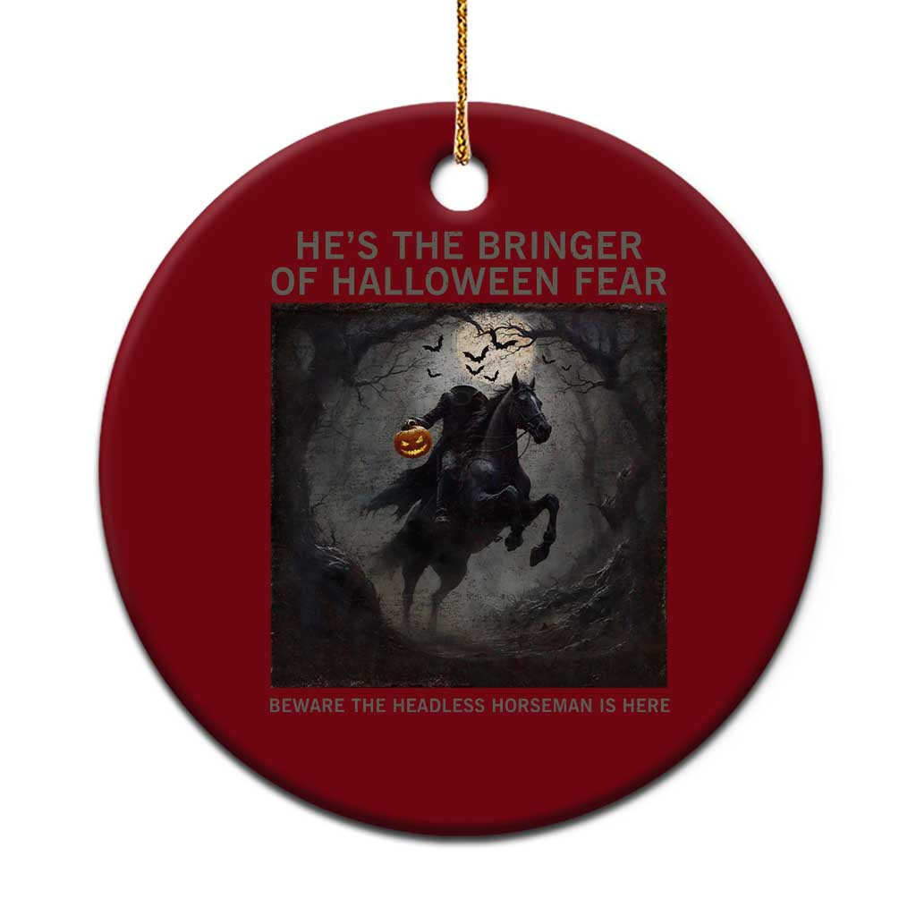 Headless Horseman Ceramic Ornament Vintage Gothic Scary Costume Halloween October Festive TS10 1pc Red Print Your Wear