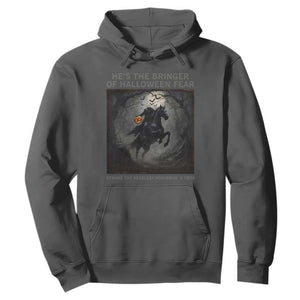 Headless Horseman Hoodie Vintage Gothic Scary Costume Halloween October Festive TS10 Dark Heather Print Your Wear